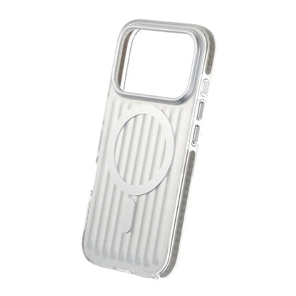 Mobilskal Korrugerad Magsafe för iPhone 17 Pro - Silver image 5