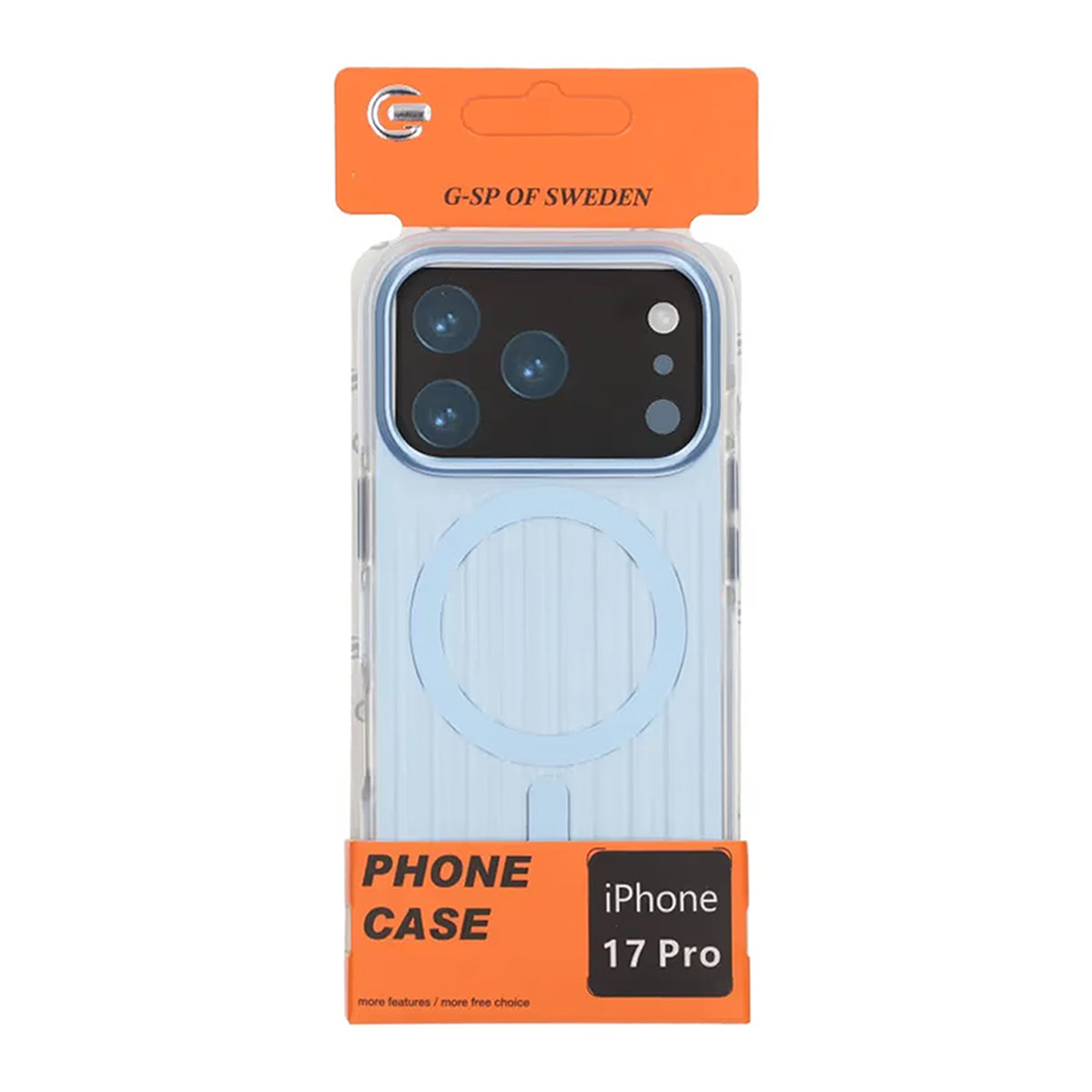 Mobilskal Korrugerad Magsafe för iPhone 17 Pro - Blå image 6