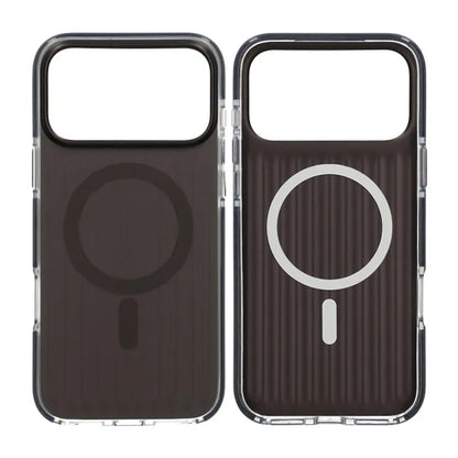 Mobilskal Korrugerad Magsafe för iPhone 17 Pro Max - Svart image 1