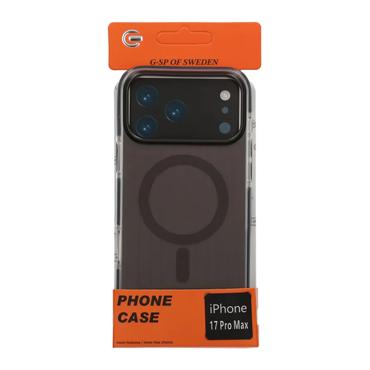 Mobilskal Korrugerad Magsafe för iPhone 17 Pro Max - Svart image 6