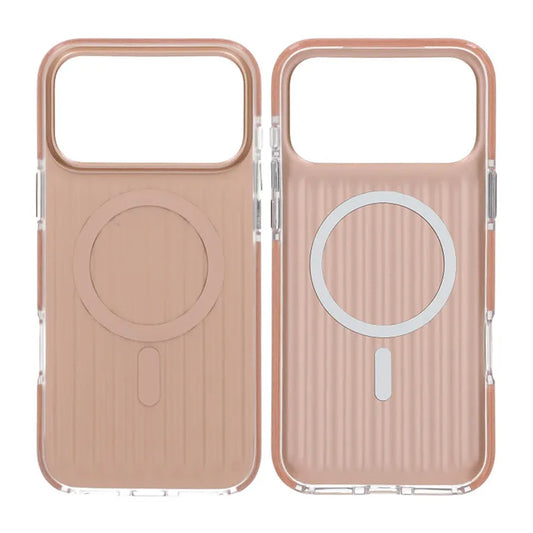 Mobilskal Korrugerad Magsafe för iPhone 17 Pro Max - Guld image 1