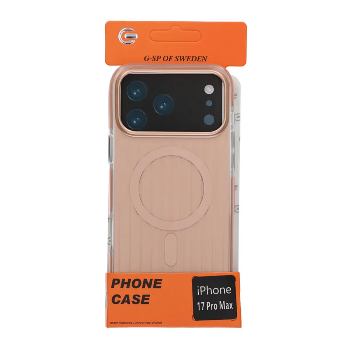 Mobilskal Korrugerad Magsafe för iPhone 17 Pro Max - Guld image 6