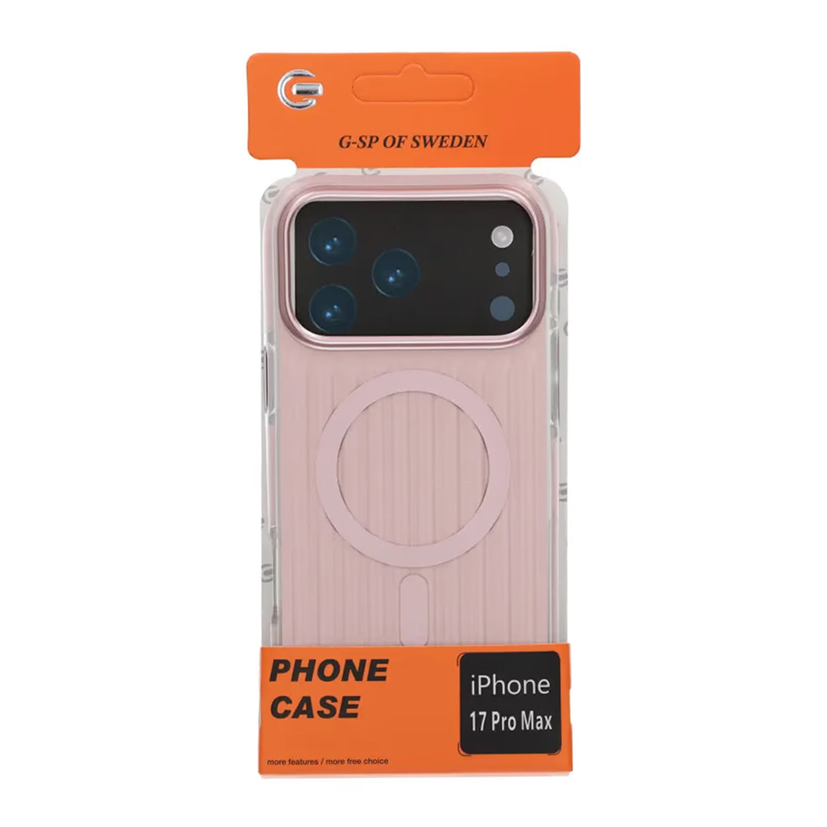 Mobilskal Korrugerad Magsafe för iPhone 17 Pro Max - Rosa image 6