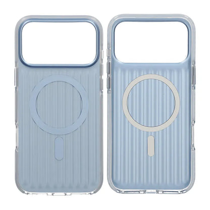 Mobilskal Korrugerad Magsafe för iPhone 17 Pro Max - Blå image 1