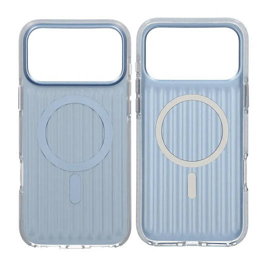 Mobilskal Korrugerad Magsafe för iPhone 17 Pro Max - Blå image 1