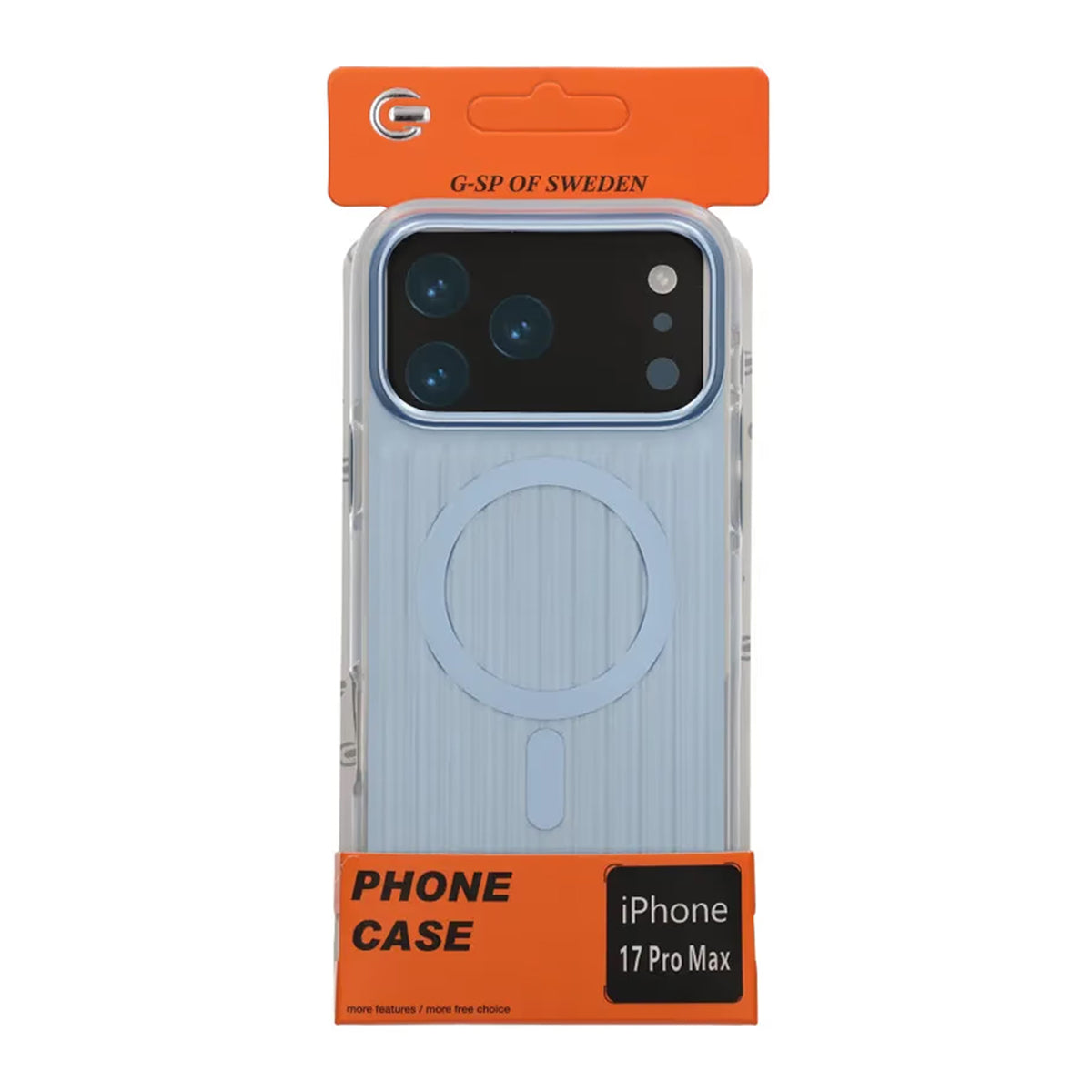 Mobilskal Korrugerad Magsafe för iPhone 17 Pro Max - Blå image 6