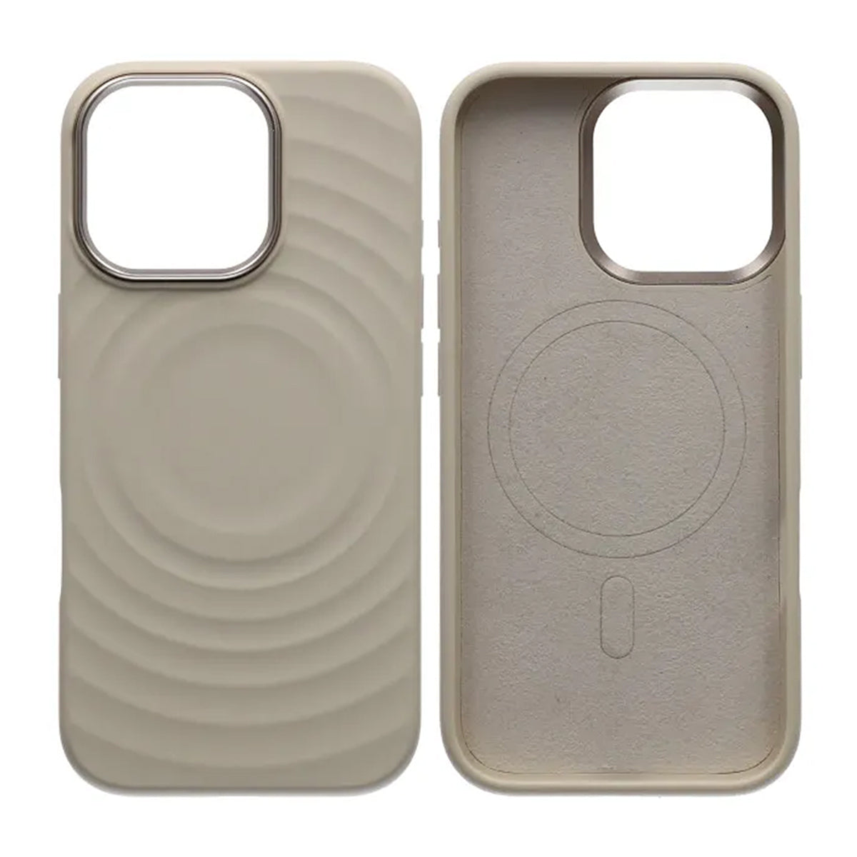 Mobilskal Silikon med Magsafe för iPhone 17 - Beige image 1