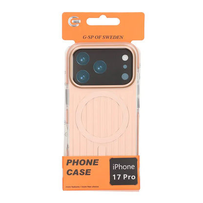 Mobilskal Korrugerad Magsafe för iPhone 17 Pro Guld - Guld image 6