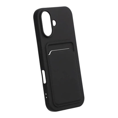 Mobilskal Silikon med Korthållare för iPhone 17 - Svart image 4