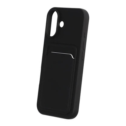 Mobilskal Silikon med Korthållare för iPhone 17 - Svart image 5