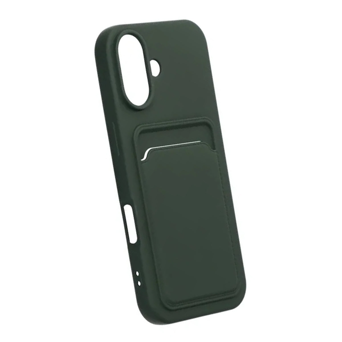 Mobilskal Silikon med Korthållare för iPhone 17 - Militärgrön image 5