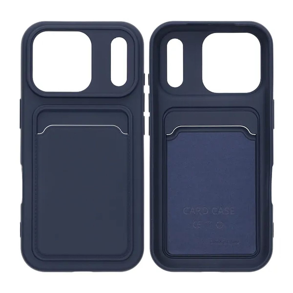 Mobilskal Silikon med Korthållare för iPhone 17 Pro - Blå image 1