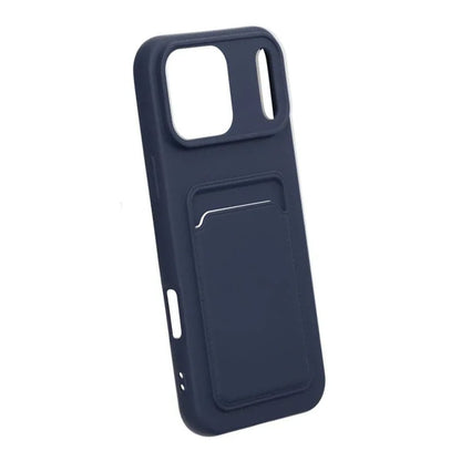 Mobilskal Silikon med Korthållare för iPhone 17 Pro Max - Blå image 5