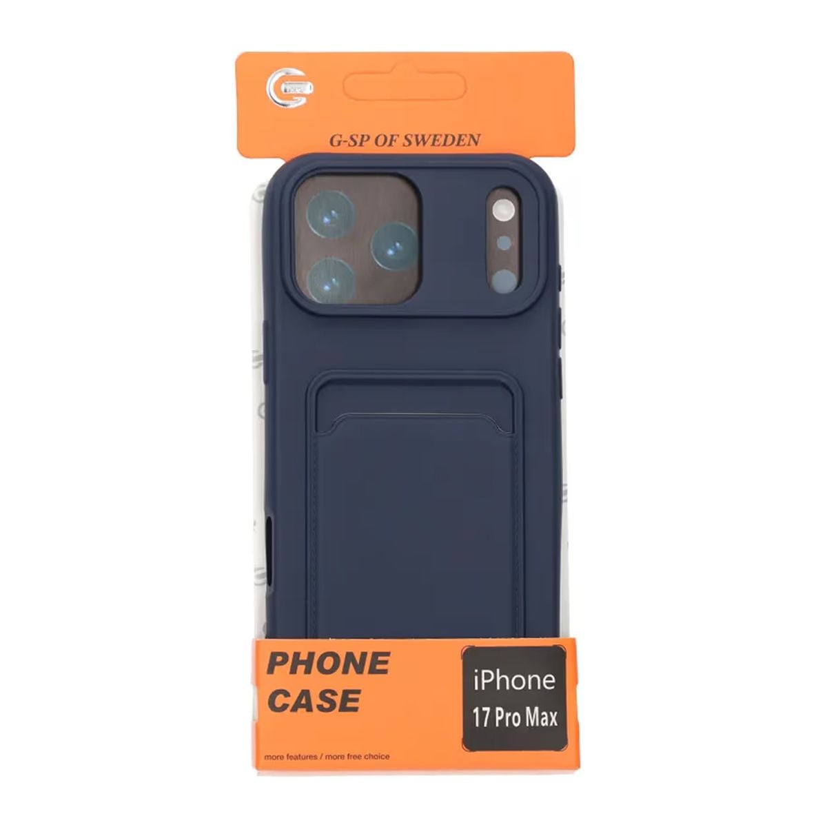 Mobilskal Silikon med Korthållare för iPhone 17 Pro Max - Blå image 6