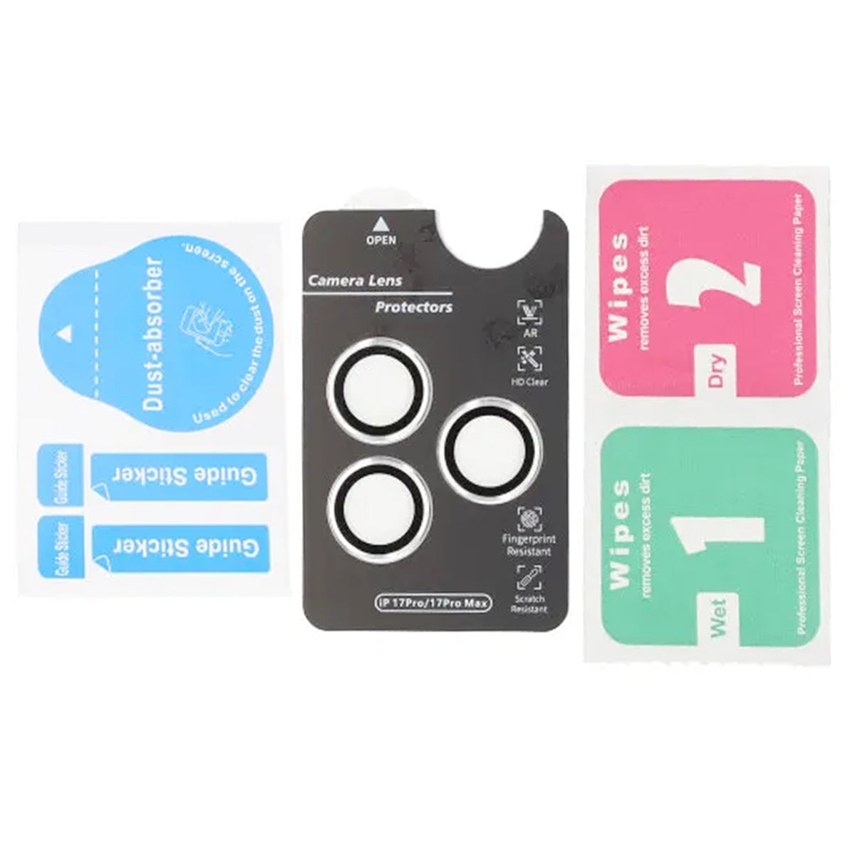 Kameraskydd i härdat glas för iPhone 17 Pro Max - Silver image 3