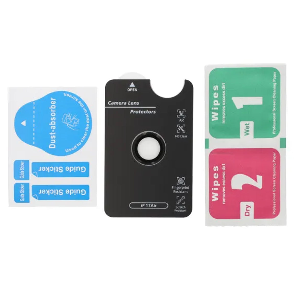 Kameraskydd i härdat glas för iPhone Air - Svart image 3