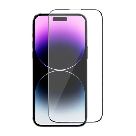 Rvelon Skärmskydd iPhone 14 Pro Max Härdat Glas 2.5D Svart - bulk image 1