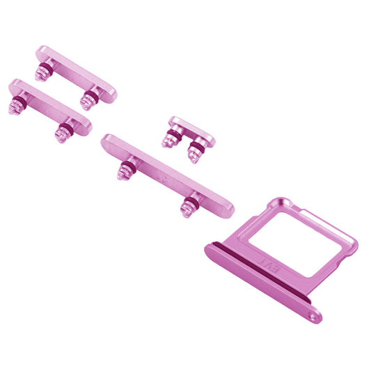 Knappar och Simkorthållare för iPhone 16/16 Plus - Rosa image 2