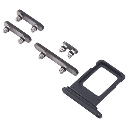 Knappar och Simkorthållare för iPhone 15 Pro/15 Pro Max - Svart image 2