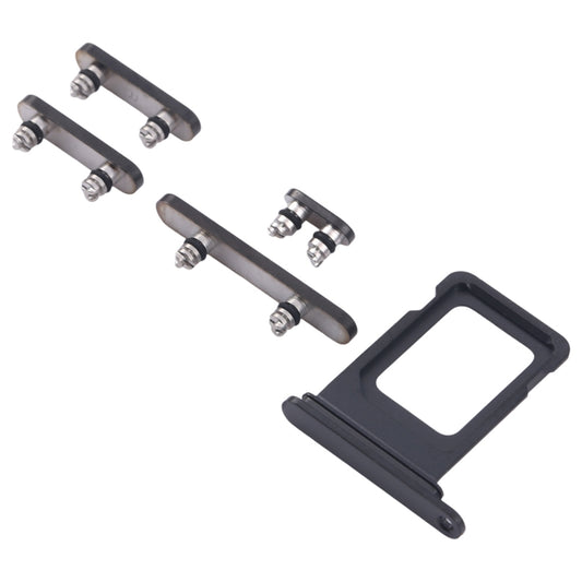 Knappar och Simkorthållare för iPhone 15 Pro/15 Pro Max - Svart image 2