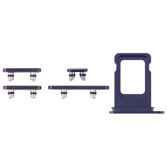 Knappar och Simkorthållare för iPhone 15 Pro/15 Pro Max - Blå image 1