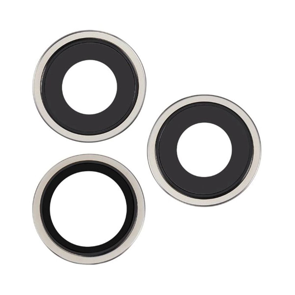 Kameralins med metallram iPhone 15 Pro Max - Vit image 1