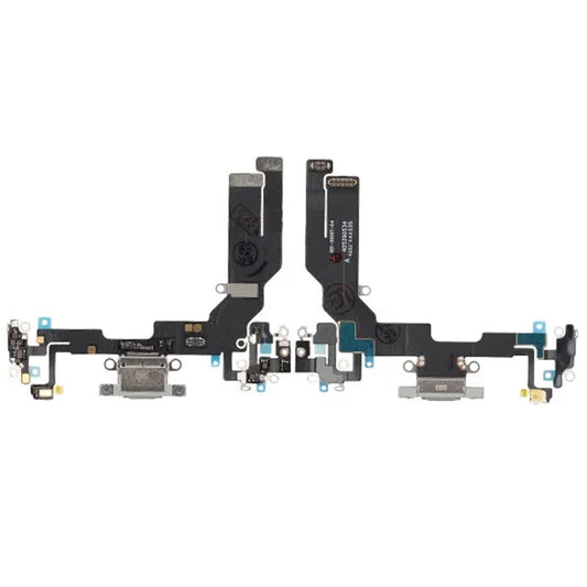 iPhone 16e Laddkontakt med Flexkabel - Vit image 1