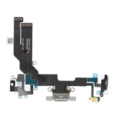 iPhone 16e Laddkontakt med Flexkabel - Vit image 3