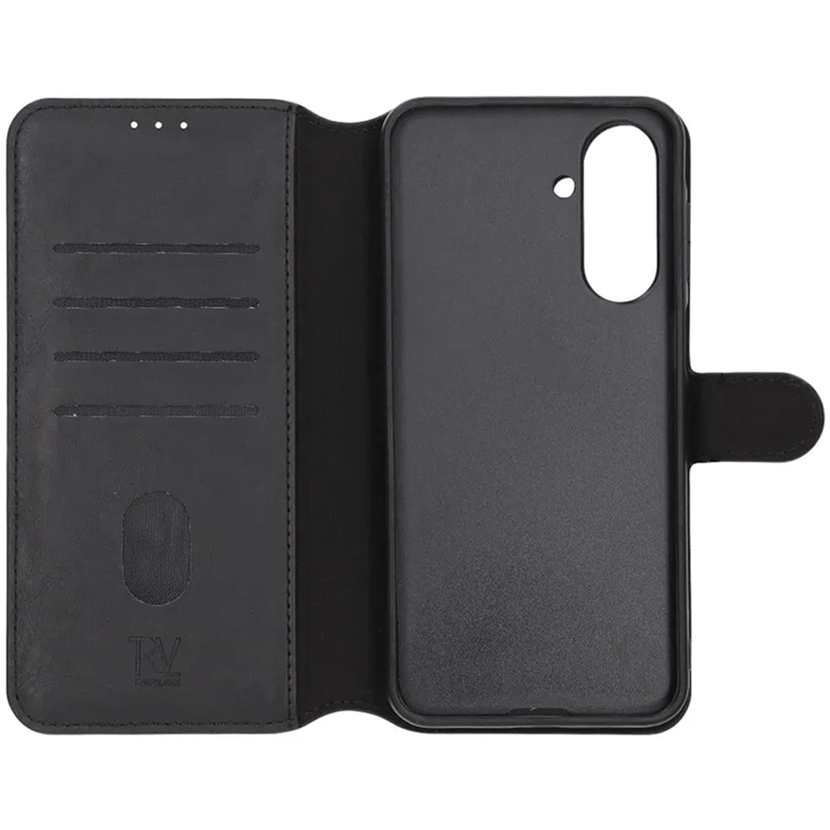 Rvelon Plånboksfodral Magnet för Samsung A17 - Svart image 2