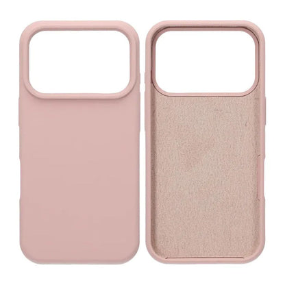 Mobilskal Mjukt Silikon för iPhone 17 Pro - Sandrosa image 1