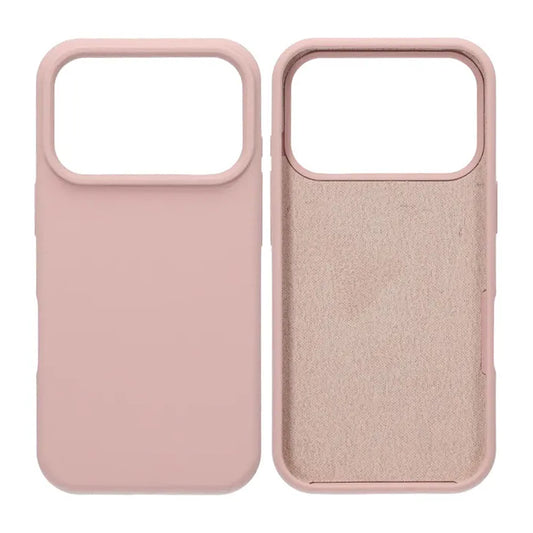 Mobilskal Mjukt Silikon för iPhone 17 Pro - Sandrosa image 1