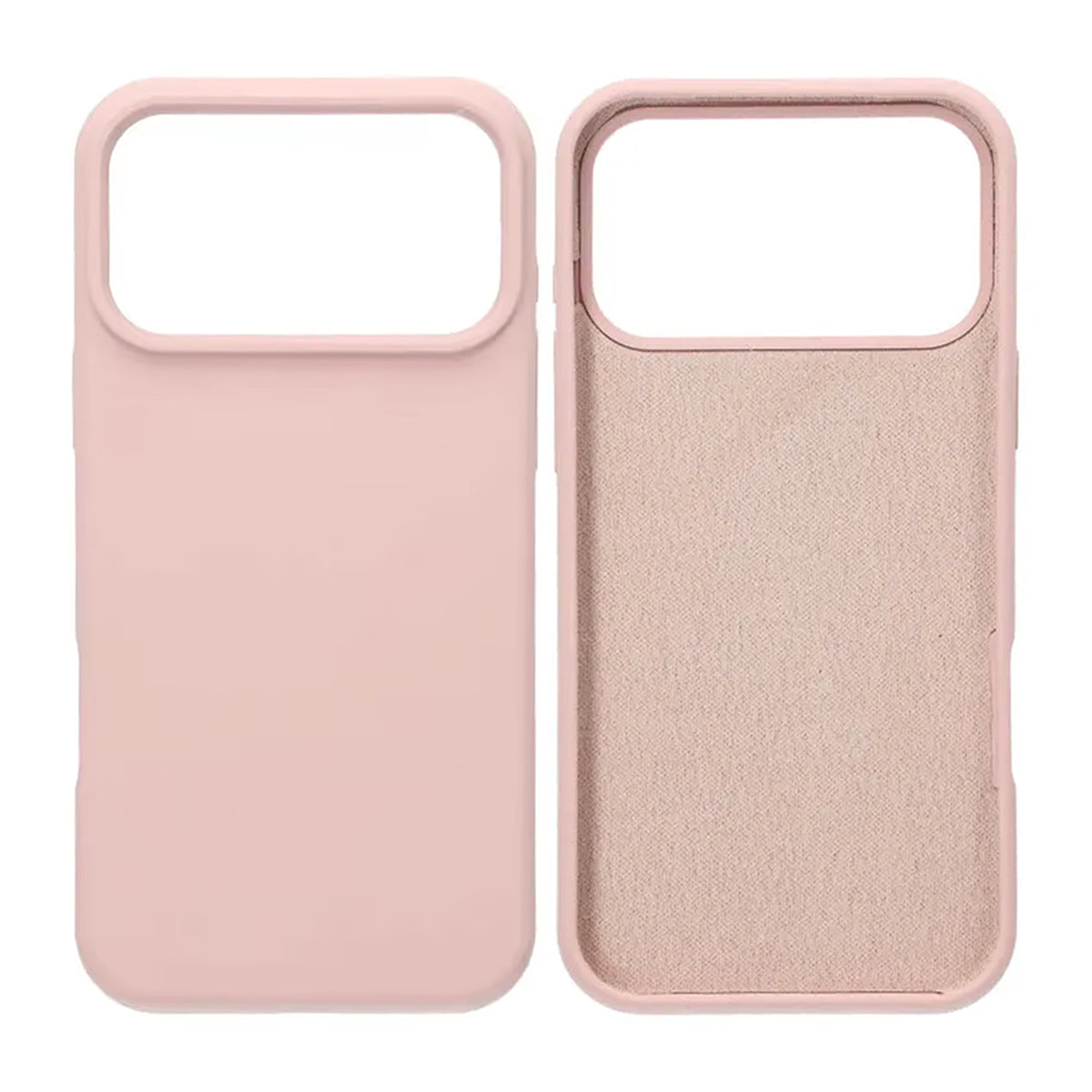 Mobilskal Mjukt Silikon för iPhone 17 Pro Max - Sandrosa image 1