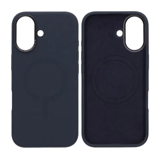 Mobilskal Silikon med Kamera Metallram för iPhone 17 - Blå image 1