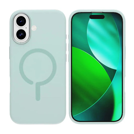 Mobilskal Silikon med Kamera Metallram för iPhone 17 - Grön image 1