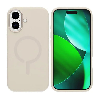 Mobilskal Silikon med Kamera Metallram för iPhone 17 - Vit image 1