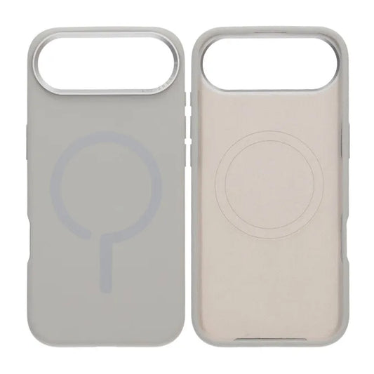 Mobilskal Silikon med Kamera Metallram för iPhone Air - Grå image 1