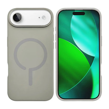 Mobilskal Silikon med Kamera Metallram för iPhone Air - Grå image 1