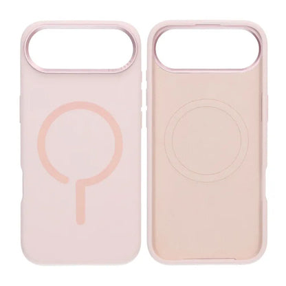 Mobilskal Silikon med Kamera Metallram för iPhone Air - Rosa image 1