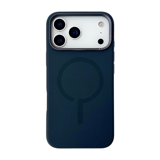 Mobilskal Silikon med Kamera Metallram för iPhone 17 Pro - Blå image 2