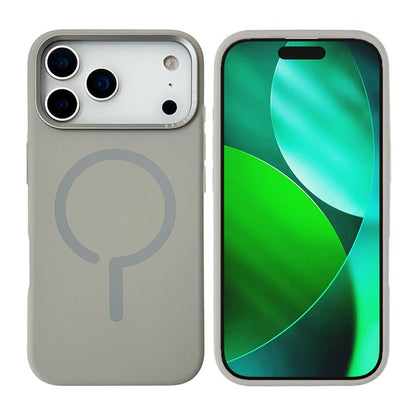 Mobilskal Silikon med Kamera Metallram för iPhone 17 Pro - Grå image 1