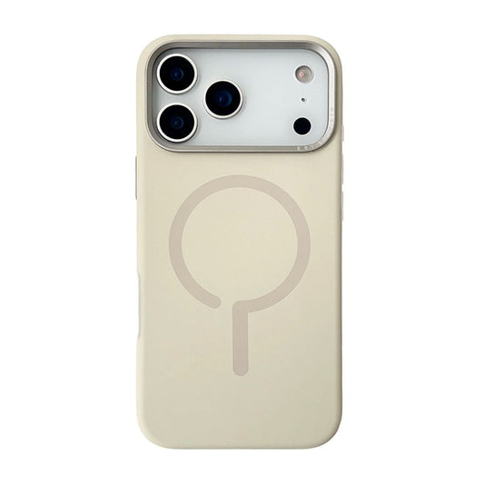 Mobilskal Silikon med Kamera Metallram för iPhone 17 Pro - Vit image 2