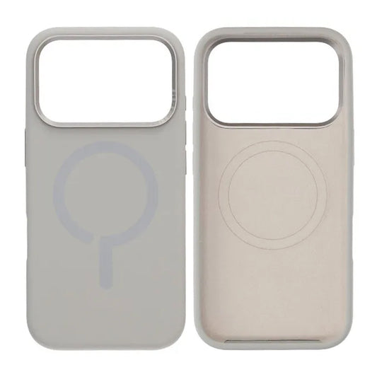 Mobilskal Silikon med Kamera Metallram för iPhone 17 Pro Max - Grå image 1