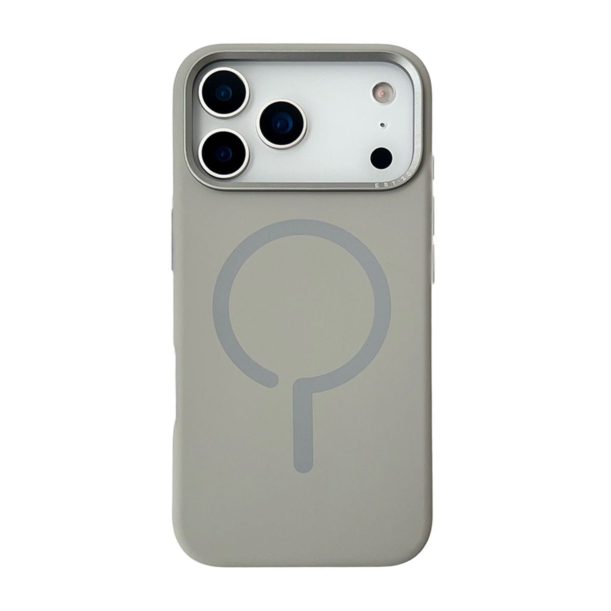 Mobilskal Silikon med Kamera Metallram för iPhone 17 Pro Max - Grå image 2