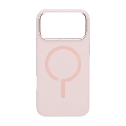 Mobilskal Silikon med Kamera Metallram för iPhone 17 Pro Max - Rosa image 2