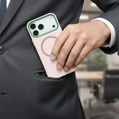 Mobilskal Silikon med Kamera Metallram för iPhone 17 Pro Max - Rosa image 6