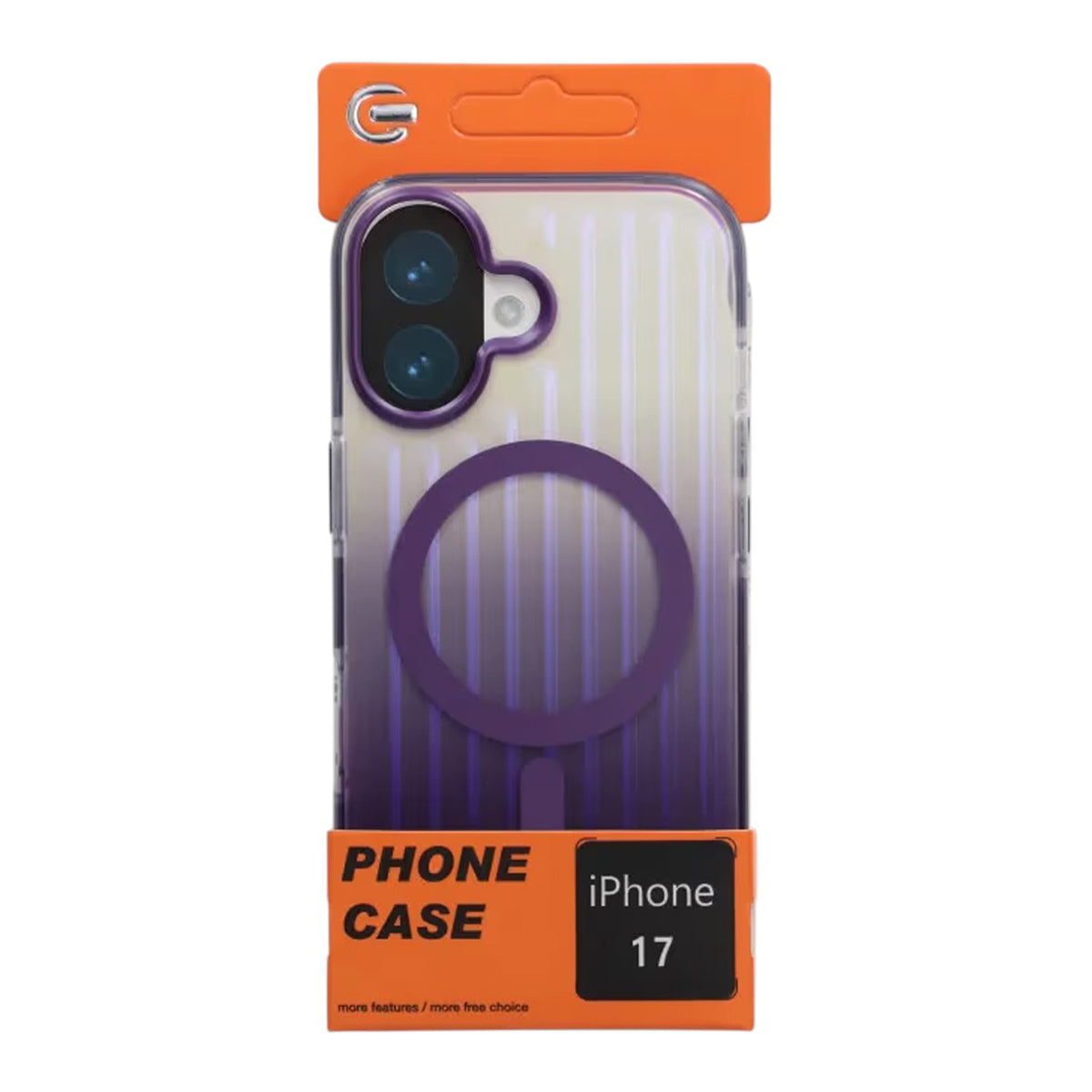 Mobilskal Korrugerad MagSafe för iPhone 17 - Mörklila image 4