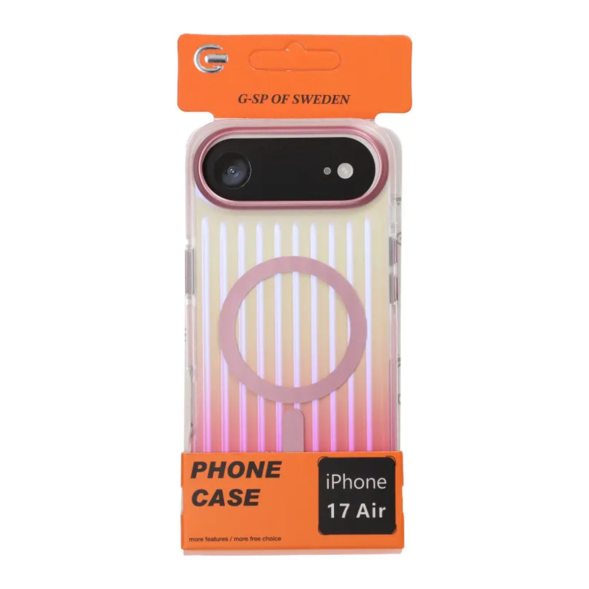 Mobilskal Korrugerad MagSafe för iPhone Air - Rosa image 4