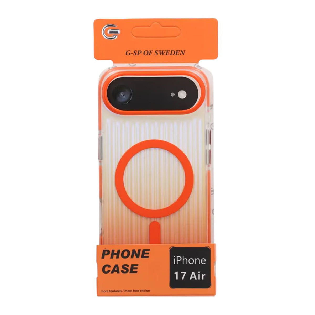 Mobilskal Korrugerad MagSafe för iPhone Air - Orange image 4