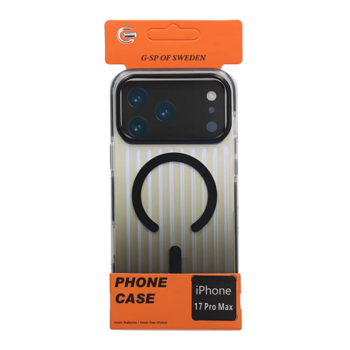 Mobilskal Korrugerad MagSafe för iPhone 17 Pro Max - Svart image 4