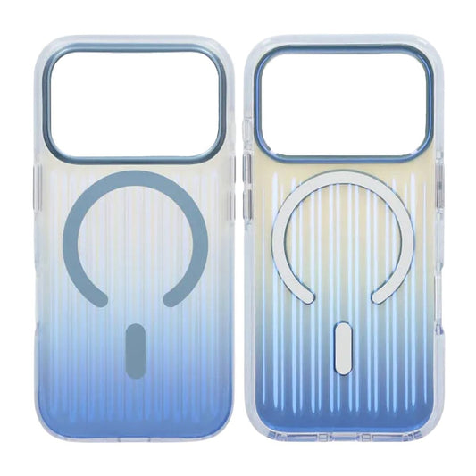 Mobilskal Korrugerad MagSafe för iPhone 17 Pro Max - Blå image 1
